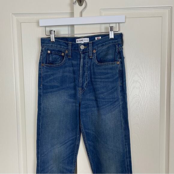 Re/Done Elsa Flare Split Hem Jeans Sz 25 NWT - Picture 4 of 13